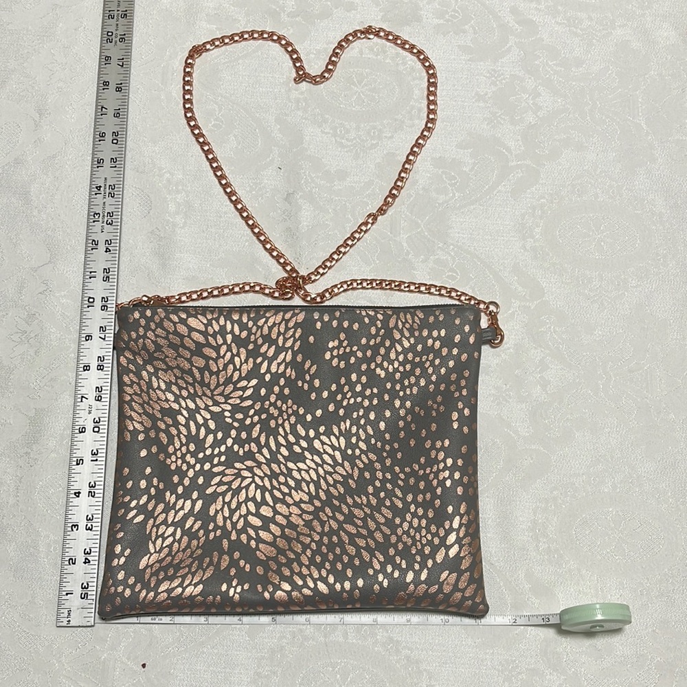 Cross body Bag Sepia and Rose Gold / Copper